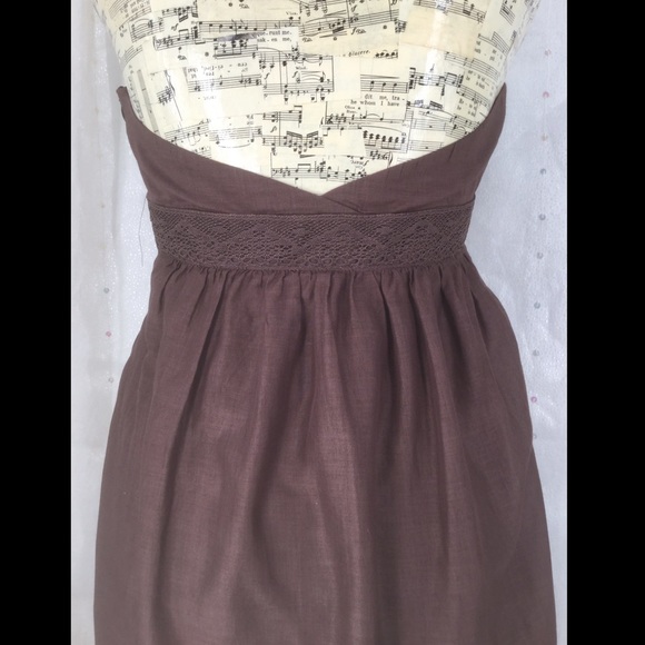 BCBG Small Brown Halter Maxi Sun Dress - Picture 7 of 13